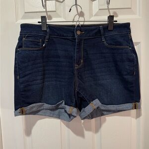 Apt 9 Women's Denim Shorts, dark wash, size 16